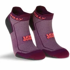 Calcetines Tobilleros Hilly Pace -Bicicletas comprar Hi 004102 Pace Socklet HI 00090 Grape Juice Charcoal Front Side 5478