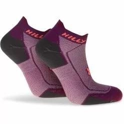 Calcetines Tobilleros Hilly Pace -Bicicletas comprar Hi 004102 Pace Socklet HI 00090 Grape Juice Charcoal Front Side 5481