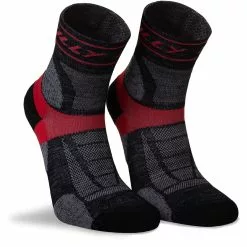 Calcetines Hilly Trail (caña Baja, Con Acolchado De Nivel Intermedio) -Bicicletas comprar Hi 006195 Trail Anklet Med H026 Black Red Duo Angle 9640