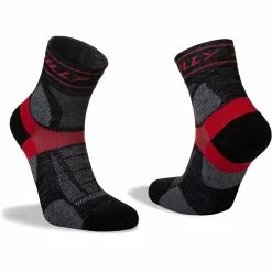 Calcetines Hilly Trail (caña Baja, Con Acolchado De Nivel Intermedio) -Bicicletas comprar Hi 006195 Trail Anklet Med H026 Black Red Hero 9638