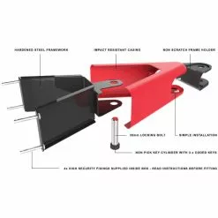 Colgador De Pared Con Candado Hiplok AIRLOK -Bicicletas comprar Hiplok AIRLOK Wall Mounted Lock Hanger Anchor Locks Black 2017 ALK1AB 1