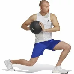 Adidas TR-ES FR Sleeveless Tee -Bicicletas comprar IC6947 6 APPAREL On Model Walking View white