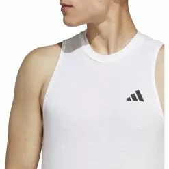 Adidas TR-ES FR Sleeveless Tee -Bicicletas comprar IC6947 7 APPAREL On Model Detail View 1 white