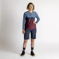 IXS Womens Flow XTG LS Jersey -Bicicletas comprar IXS Womens Flow XTG LS Jersey Jerseys Raisin Marine 2023 473 510 3670 047 34 1