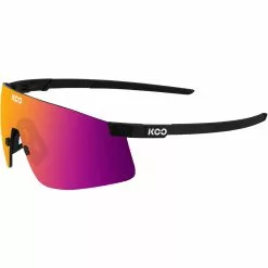 KOO Nova Black Matt Sunglasses (Fuchsia Mirror Lens)