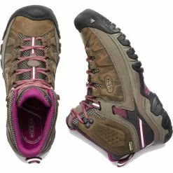 Botines Impermeables Keen TARGHEE III Para Mujer -Bicicletas comprar Keen Women s TARGHEE III MID Waterproof Boots Boots Weiss Boysenberry SS22 1018178UK4 5 3