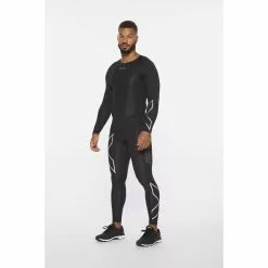Camiseta De Compresión De Manga Larga 2XU Core Compression -Bicicletas comprar MA6398a BLK SIL 07