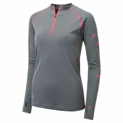 Camiseta De Running De Manga Larga OMM Flow Para Mujer (con Cremallera) -Bicicletas comprar OC146 Flow20Tee20LS20W Grey angle