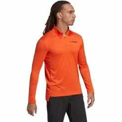 Camiseta De Manga Larga Adidas Terrex (con Cremallera, Multicolor) -Bicicletas comprar Orange205