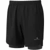 Pantalones Cortos De Running Ronhill Life Twin (18 Cm Aprox.) -Bicicletas comprar RH 005215 Rh 00217 Black CharcoalMarl Mens Life 7 TwinShort Front