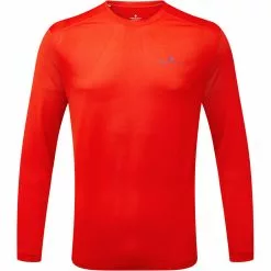 Camiseta De Running De Manga Larga Ronhill Tech -Bicicletas comprar RH 005853 Mens Tech LS Tee Rh 00985 FlameDark Cobalt Front