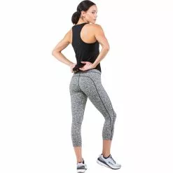 Mallas Piratas Ronhill Life Deluxe Para Mujer -Bicicletas comprar RH 006134 Womans Life Deluxe Crop Tight RH 01030 Vanilla Black 5817