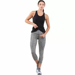 Mallas Piratas Ronhill Life Deluxe Para Mujer -Bicicletas comprar RH 006134 Womans Life Deluxe Crop Tight RH 01030 Vanilla Black 5827