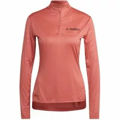 Camiseta Adidas Terrex Multi Para Mujer (con Cremallera Pequeña)