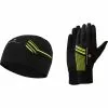 Juego De Gorro Y Guantes Ronhill -Bicicletas comprar Ronhill Beanie and Glove Set Internal Black Fluo Yellow AW17 RH 002650R848S M 1