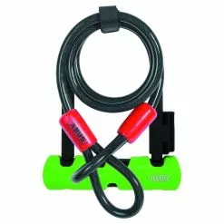 Minicandado En D Abus Ultra 410 Con Cable (140 Mm)