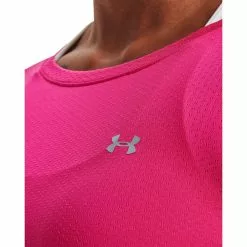 Camiseta De Manga Corta Under Armour HeatGear Armour Para Mujer -Bicicletas comprar Under Armour Women s HeatGear Armour Short Sleeve Gym Top Training Tops Pink 2 SS19 3