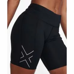 Pantalones Cortos De Compresión 2XU Aero Vent Para Mujer (tiro Medio, 15 Cm) -Bicicletas comprar WA6684b BLK SRF 23
