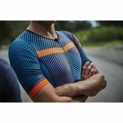 Taje De Triatlón De Manga Corta Zone3 Activate+ Momentum -Bicicletas comprar Zone3 Activate Momentum Short Sleeve Trisuit Tri Suits Blue Grey Orange 2020 TS20MMOM106 XS 1
