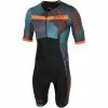 Taje De Triatlón De Manga Corta Zone3 Activate+ Momentum -Bicicletas comprar Zone3 Activate Momentum Short Sleeve Trisuit Tri Suits Blue Grey Orange 2020 TS20MMOM106 XS