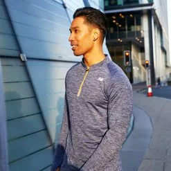 Camiseta De Manga Larga Zone3 Technical (cremallera Suave Al Tacto) -Bicicletas comprar Zone3 Compression Mens Soft Touch Long Sleeve Lifestyle 0120crop