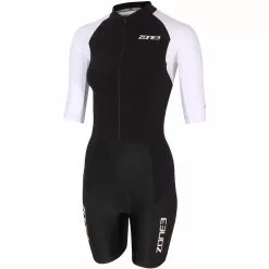 Traje De Triatlón De Manga Corta Zone3 Lava Para Mujer (larga Distancia, Cremallera Integral)