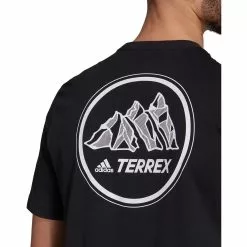 Camiseta Estampada Adidas Terrex Mountain -Bicicletas comprar adidas Terrex Mountain Graphic Tee T Shirts Black SS22 GP0019S 2