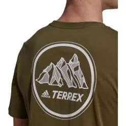 Camiseta Estampada Adidas Terrex Mountain -Bicicletas comprar adidas Terrex Mountain Graphic Tee T Shirts focus olive SS22 HE1768S 3