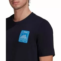 Camiseta Adidas Terrex Patch Mountain -Bicicletas comprar adidas Terrex Patch Mountain Tee T Shirts Navy SS22 2