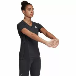 Camiseta Adidas ADI Runner Para Mujer -Bicicletas comprar adidas Women s ADI Runner Tee Short Sleeve Running Tops black SS22 FM7641XS 4