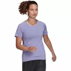 Camiseta Adidas ADI Runner Para Mujer -Bicicletas comprar adidas Women s ADI Runner Tee Short Sleeve Running Tops light purple SS22 HB9282XS 0