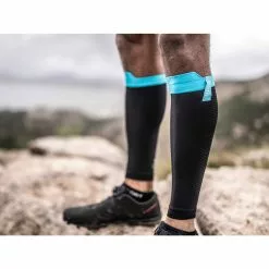 Protectores De Pantorrillas Compressport R2 Oxygen -Bicicletas comprar compressport R2 oxygen calf sleeve compression black SU00003B 03