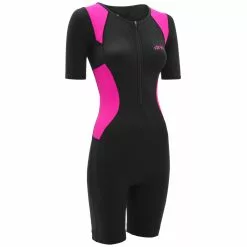 Traje De Triatlón De Manga Corta Dhb Hydron Para Mujer -Bicicletas comprar dhb Hydron Women s Short Sleeve Tri Suit Tri Suits Black Pink SS20 AL0370BLACK PINKUK 8 1