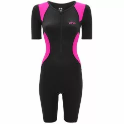 Traje De Triatlón De Manga Corta Dhb Hydron Para Mujer -Bicicletas comprar dhb Hydron Women s Short Sleeve Tri Suit Tri Suits Black Pink SS20 AL0370BLACK PINKUK 8