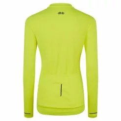 Maillot Térmico De Manga Larga Dhb Para Mujer -Bicicletas comprar dhb Women s Long Sleeve Thermal Cycling Jersey Jerseys Fluro Yellow AW21 0